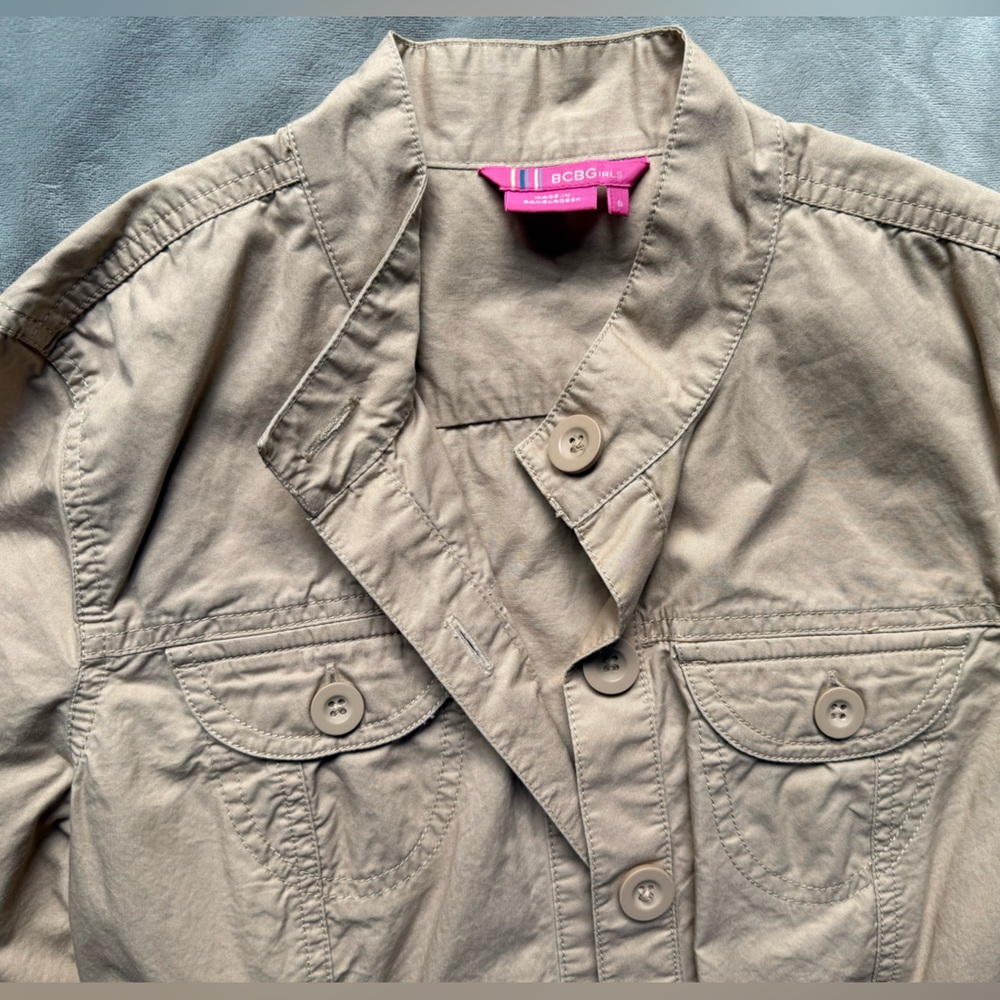 BCBGirls Tan Button-Up Jacket